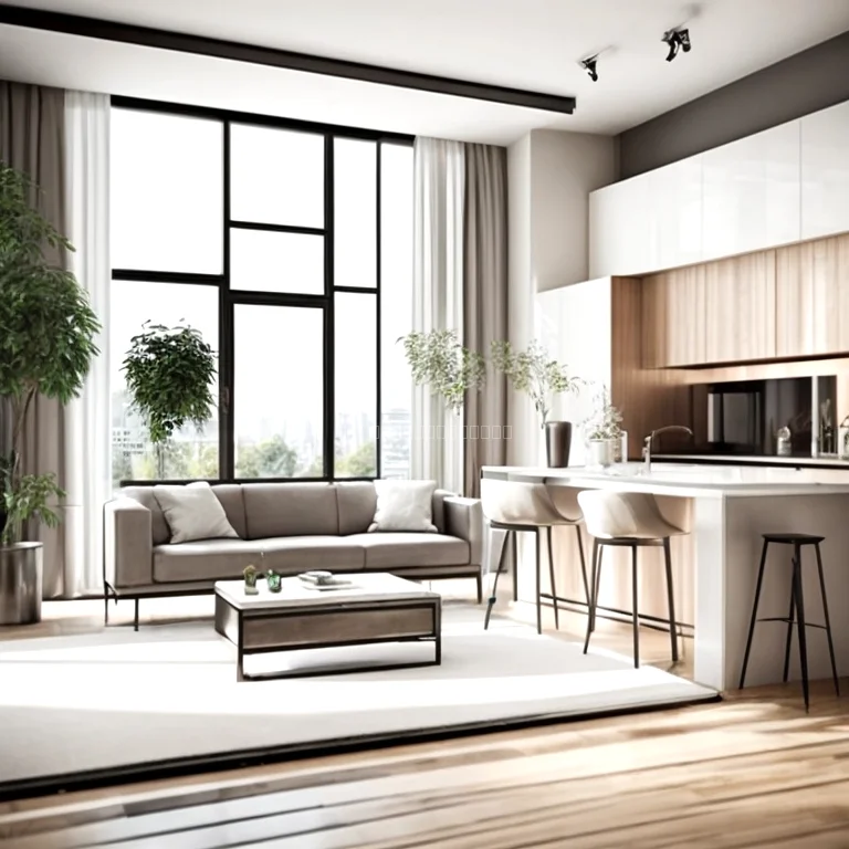 luxuriöse Wohnung Innenraum von loftluxe